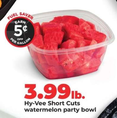 Hy-Vee Short Cuts watermelon party bowl