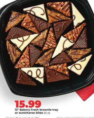 Bakery-fresh brownie tray or scotcharoo bites