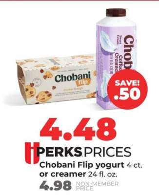 Chobani Flip yogurt or creamer