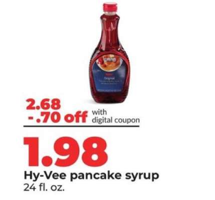 Hy-Vee pancake syrup