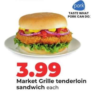 Market Grille tenderloin sandwich