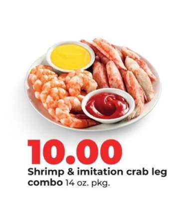 Shrimp & imitation crab leg combo