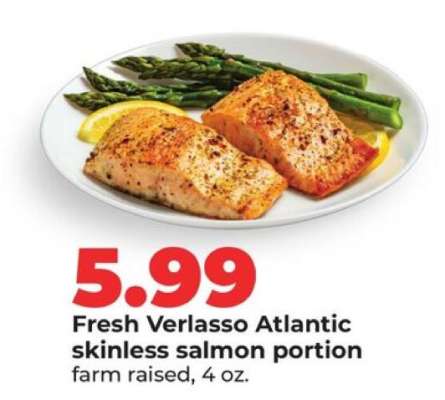 Fresh Verlasso Atlantic skinless salmon portion