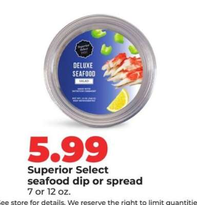 Superior Select seafood dip or spread