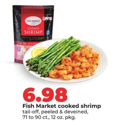 Fish Market cooked shrimp