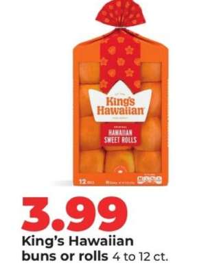 King's Hawaiian Buns or Rolls