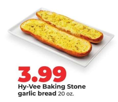 Hy-Vee Baking Stone garlic bread