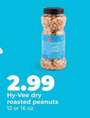 Hy-Vee dry roasted peanuts
