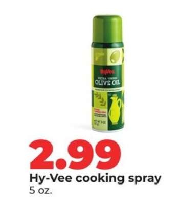 Hy-Vee cooking spray