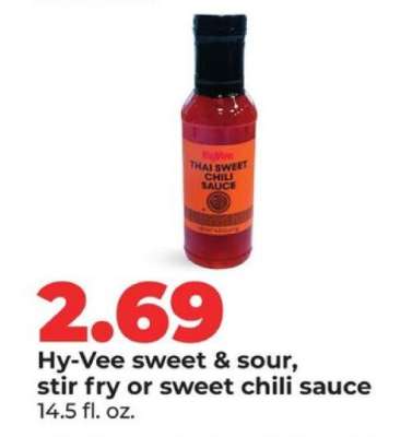 Hy-Vee sweet & sour, stir fry or sweet chili sauce