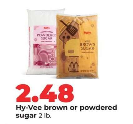 Hy-Vee brown or powdered sugar