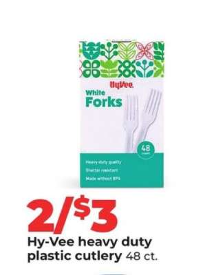 Hy-Vee heavy duty plastic cutlery
