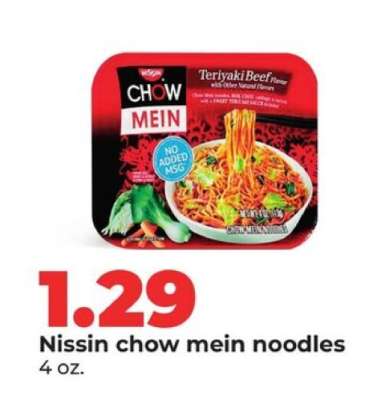 Nissin chow mein noodles