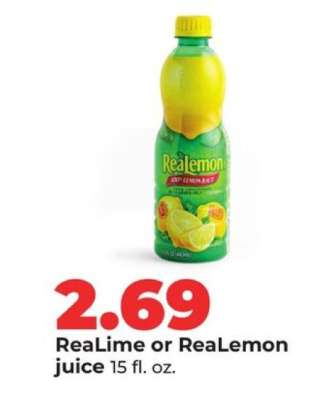 ReaLime or ReaLemon juice