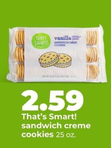 That's Smart! sandwich crème cookies