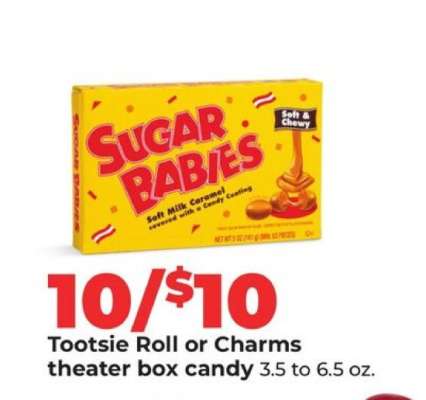 Tootsie Roll or Charms theater box candy