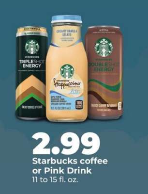 Starbucks coffee or Pink Drink