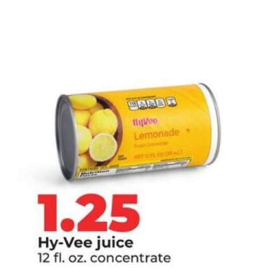 Hy-Vee juice