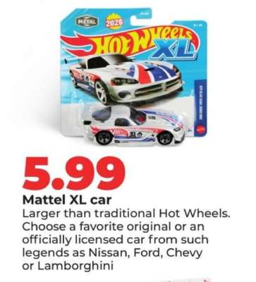 Mattel XL car