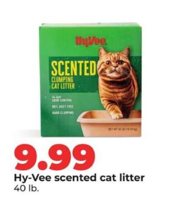 Hy-Vee scented cat litter