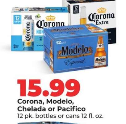 Corona, Modelo, Chelada or Pacifico