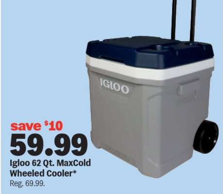 Igloo 62 Qt. MaxCold Wheeled Cooler*
