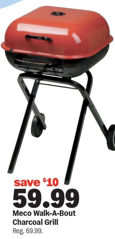 Meco Walk-A-Bout Charcoal Grill