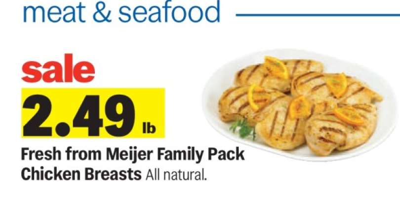 Fresh from Meijer Family Pack Chicken Breasts