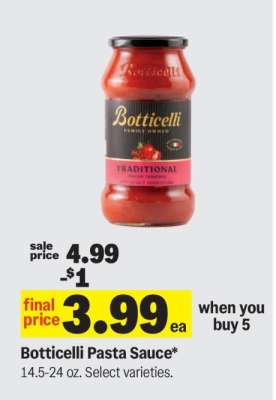 Botticelli Pasta Sauce