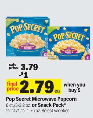 Pop Secret Microwave Popcorn*