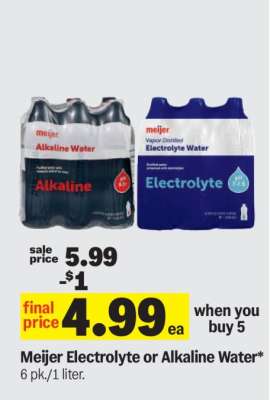 Meijer Electrolyte or Alkaline Water