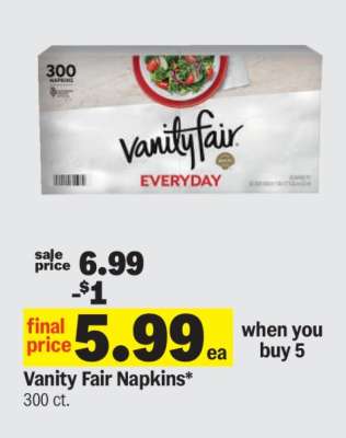 Vanity Fair Napkins