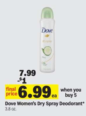 Dove Women's Dry Spray Deodorant