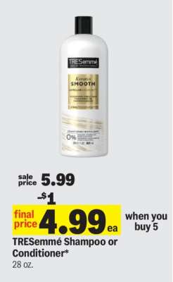 Tresemme Shampoo or Conditioner