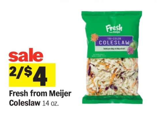 Fresh from Meijer Coleslaw