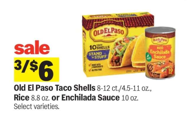 Old El Paso Taco Shells, Rice, or Enchilada Sauce
