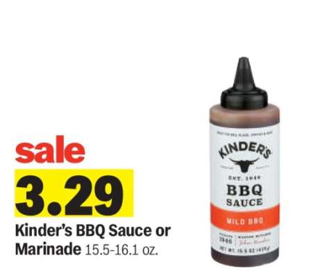 Kinder's BBQ Sauce or Marinade