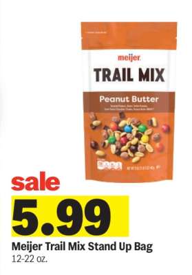 Meijer Trail Mix Stand Up Bag