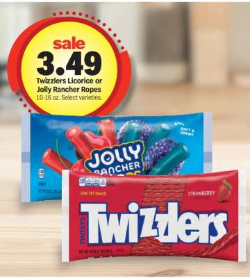 Twizzlers Licorice or Jolly Rancher Ropes