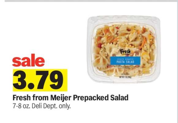 Fresh from Meijer Prepacked Salad
