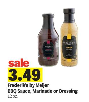 Frederik’s by Meijer BBQ Sauce, Marinade or Dressing