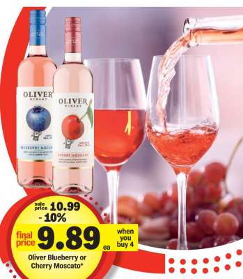 Oliver Blueberry or Cherry Moscato