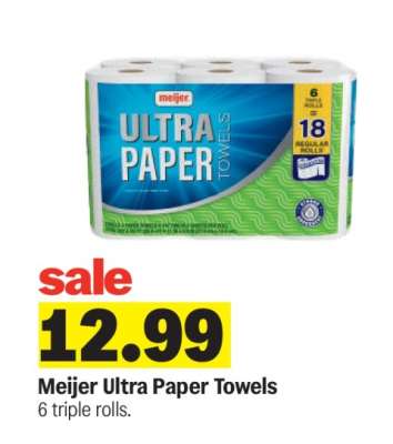Meijer Ultra Paper Towels*