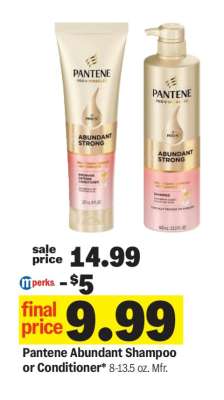 Pantene Abundant Shampoo or Conditioner