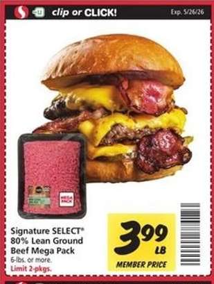 Signature SELECT 80% Lean Ground Beef Mega Pack