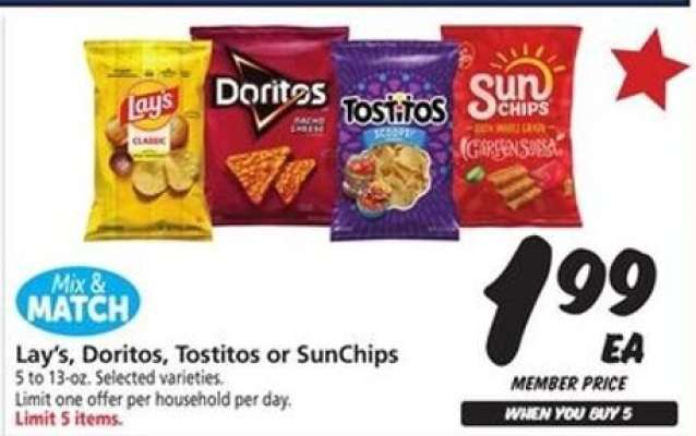Lay’s, Doritos, Tostitos or SunChips