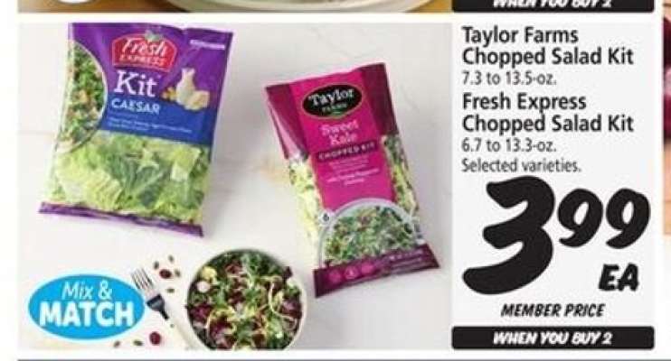 Taylor Farms Chopped Salad Kit / Fresh Express Chopped Salad Kit