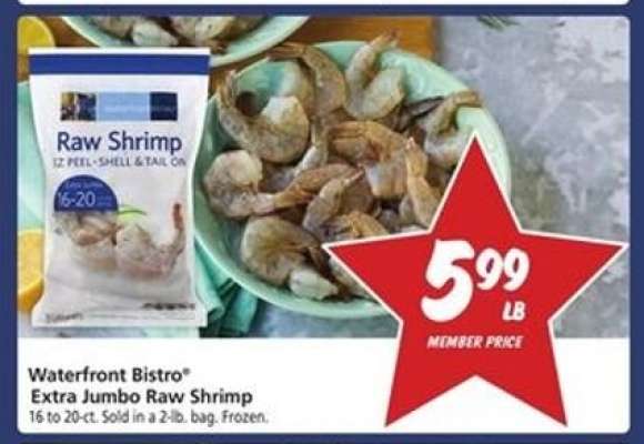 Waterfront BISTRO Extra Jumbo Raw Shrimp