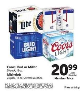 Coors, Bud or Miller