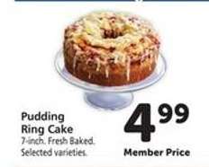 Pudding Ring Cake